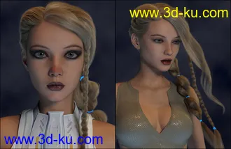 3D打印模型Render RY Xara - Lights, Cameras, and Expressions for Genesis 8.1 Female的图片