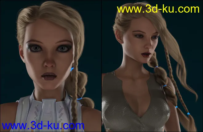 Render RY Xara - Lights, Cameras, and Expressions for Genesis 8.1 Female模型的图片9