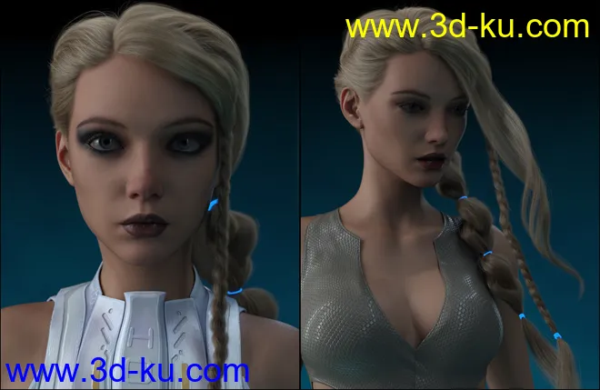 Render RY Xara - Lights, Cameras, and Expressions for Genesis 8.1 Female模型的图片10