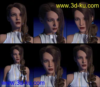 3D打印模型Render RY Xara - Lights, Cameras, and Expressions for Genesis 8.1 Female的图片