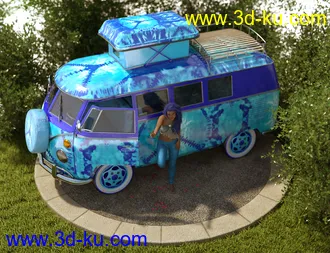 3D打印模型Retro Camper Van的图片