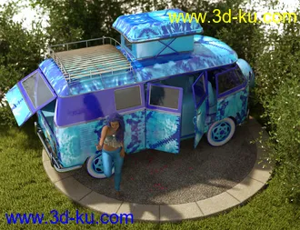3D打印模型Retro Camper Van的图片
