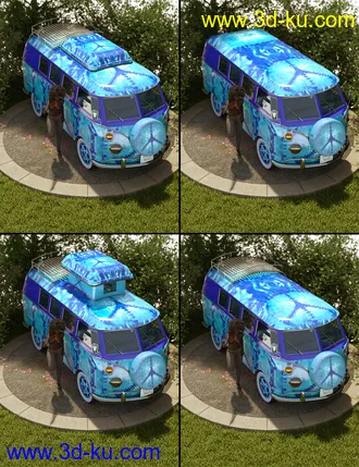 3D打印模型Retro Camper Van的图片