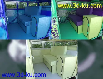 3D打印模型Retro Camper Van的图片