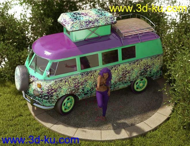 Retro Camper Van模型的图片11