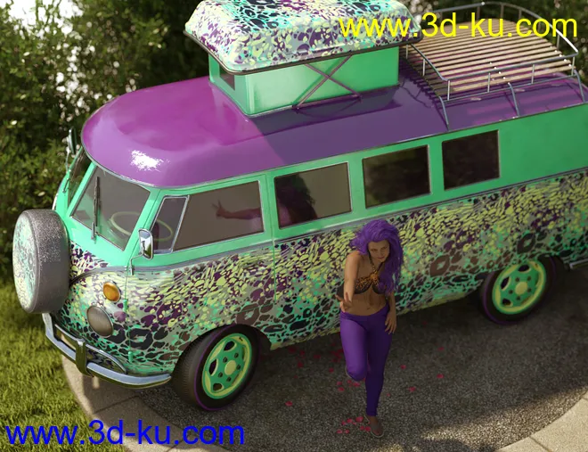 Retro Camper Van模型的图片12