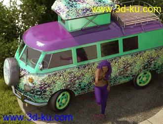 3D打印模型Retro Camper Van的图片