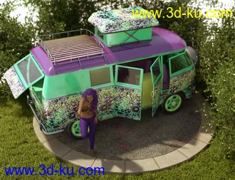 3D打印模型Retro Camper Van的图片