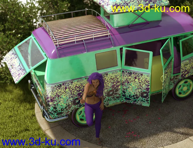 Retro Camper Van模型的图片14