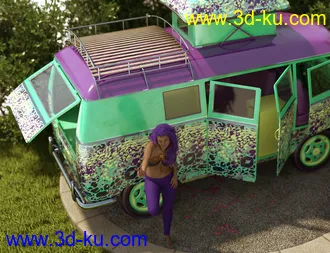 3D打印模型Retro Camper Van的图片