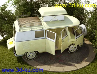 3D打印模型Retro Camper Van的图片