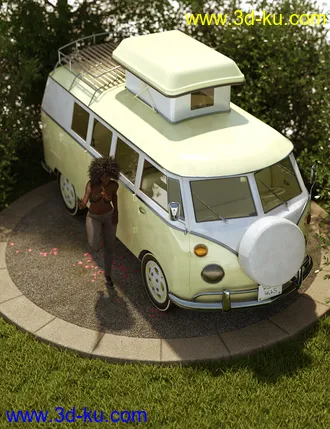 3D打印模型Retro Camper Van的图片