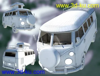 3D打印模型Retro Camper Van的图片