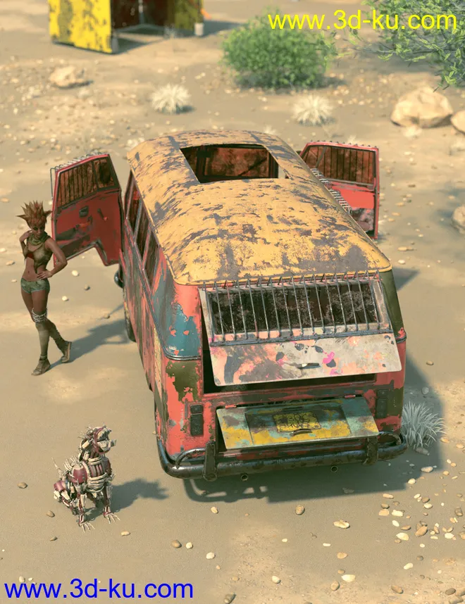 Retro Camper Van Apocalypse Add-On模型的图片5