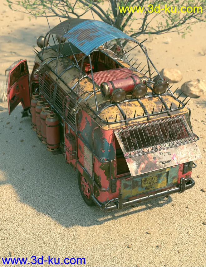 Retro Camper Van Apocalypse Add-On模型的图片7