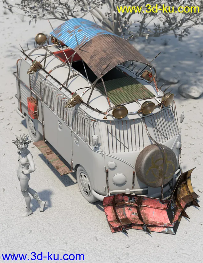 Retro Camper Van Apocalypse Add-On模型的图片13