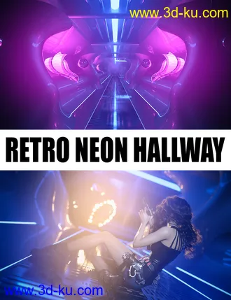 3D打印模型Retro Neon Hallway的图片