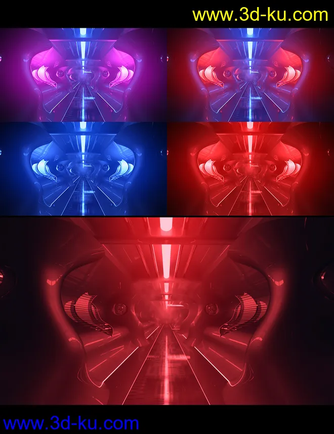 Retro Neon Hallway模型的图片4