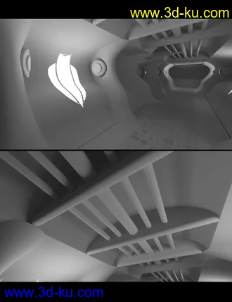 3D打印模型Retro Neon Hallway的图片