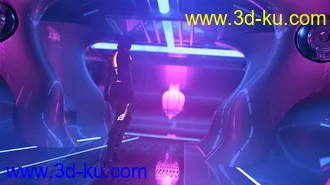 3D打印模型Retro Neon Hallway的图片