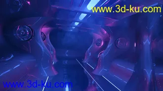 3D打印模型Retro Neon Hallway的图片