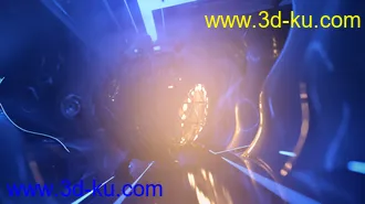 3D打印模型Retro Neon Hallway的图片