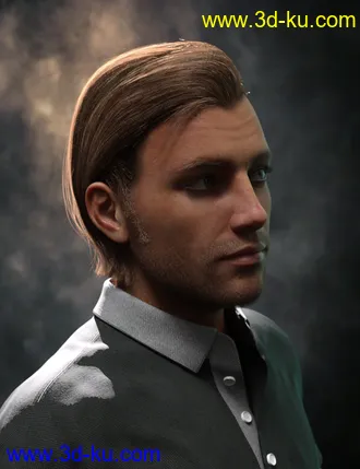 3D打印模型Rialto Hair for Genesis 8 and 8.1 Males的图片