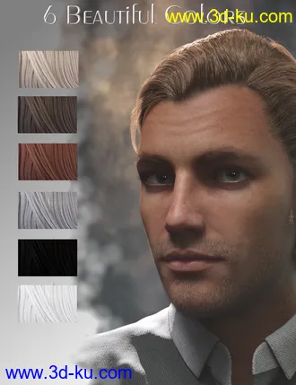 3D打印模型Rialto Hair for Genesis 8 and 8.1 Males的图片