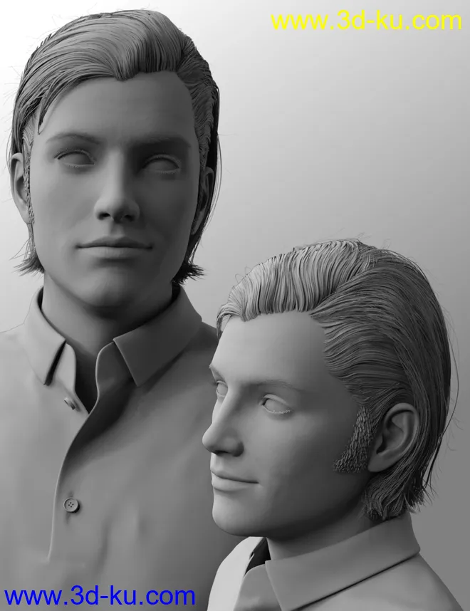 Rialto Hair for Genesis 8 and 8.1 Males模型的图片10