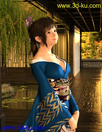 3D打印模型Rikka Character and Rikka Hair for Genesis 8 and 8.1 Females的图片