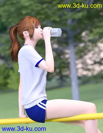 3D打印模型Rikka Character and Rikka Hair for Genesis 8 and 8.1 Females的图片