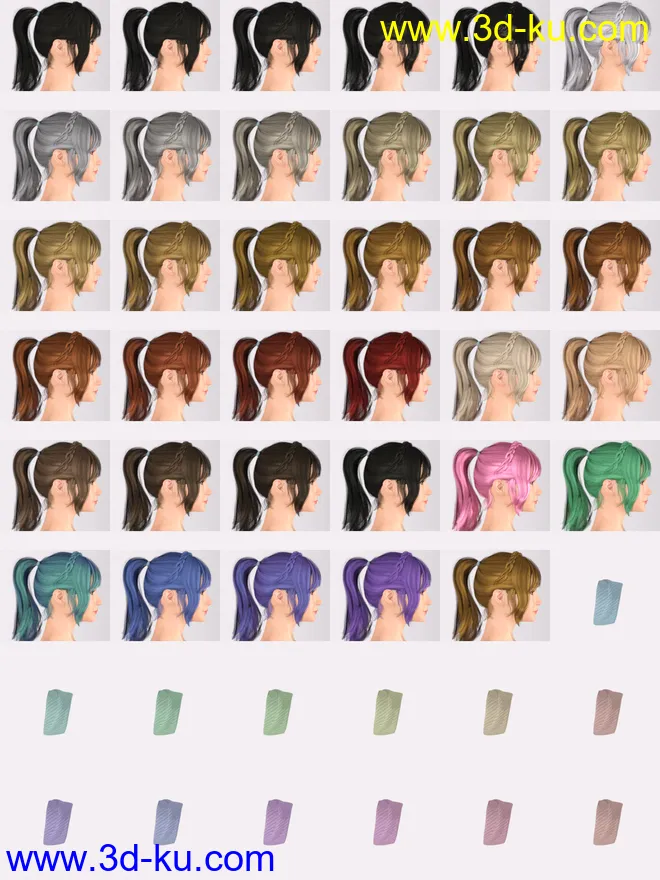 Rikka Character and Rikka Hair for Genesis 8 and 8.1 Females模型的图片9