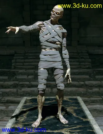 3D打印模型Risen Mummy Poses for Genesis 8 Male and Mummy HD的图片