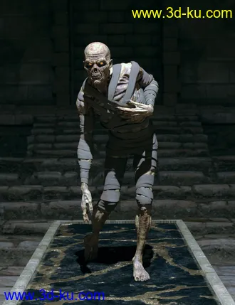 3D打印模型Risen Mummy Poses for Genesis 8 Male and Mummy HD的图片