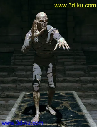 3D打印模型Risen Mummy Poses for Genesis 8 Male and Mummy HD的图片