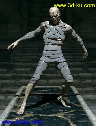 3D打印模型Risen Mummy Poses for Genesis 8 Male and Mummy HD的图片