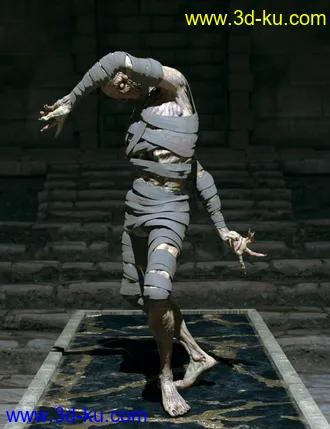 3D打印模型Risen Mummy Poses for Genesis 8 Male and Mummy HD的图片