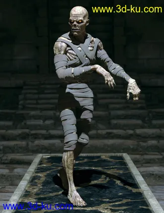 3D打印模型Risen Mummy Poses for Genesis 8 Male and Mummy HD的图片