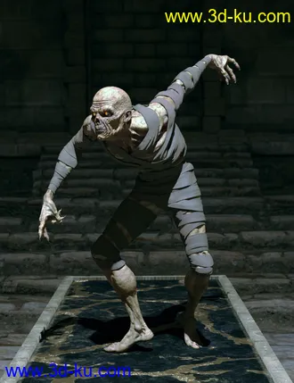 3D打印模型Risen Mummy Poses for Genesis 8 Male and Mummy HD的图片