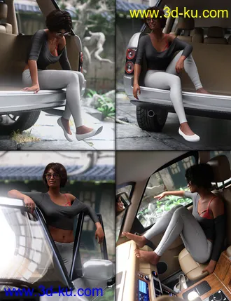 3D打印模型Road Trip Poses for Genesis 8 Female的图片