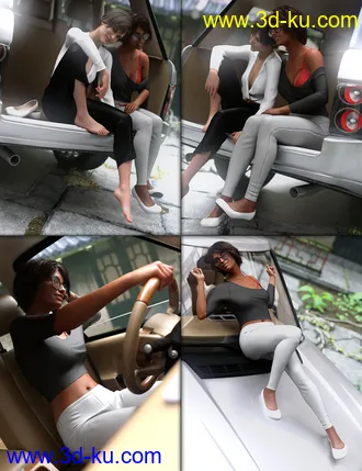 3D打印模型Road Trip Poses for Genesis 8 Female的图片