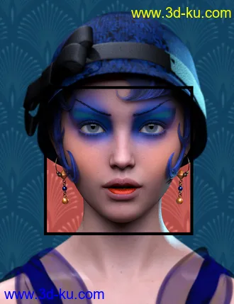 3D打印模型Roaring Twenties Makeup Builder for Genesis 8 Females的图片