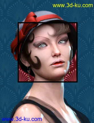 Roaring Twenties Makeup Builder for Genesis 8 Females模型的图片11