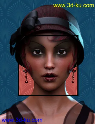 3D打印模型Roaring Twenties Makeup Builder for Genesis 8 Females的图片
