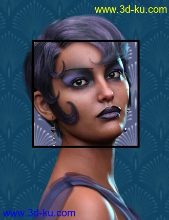 Roaring Twenties Makeup Builder for Genesis 8 Females模型的图片15