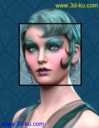 Roaring Twenties Makeup Builder for Genesis 8 Females模型的图片18
