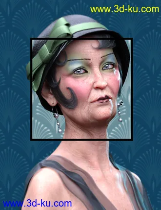 3D打印模型Roaring Twenties Makeup Builder for Genesis 8 Females的图片