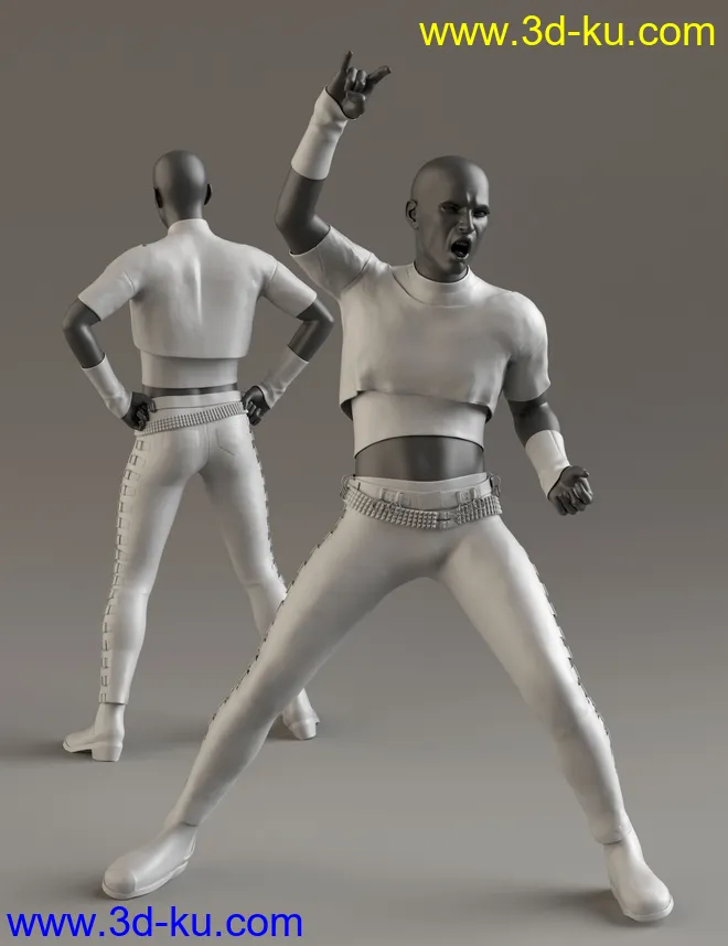 Rocker Dude for Genesis 8 Males模型的图片6