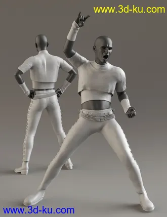 3D打印模型Rocker Dude for Genesis 8 Males的图片