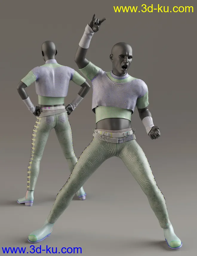 Rocker Dude for Genesis 8 Males模型的图片7